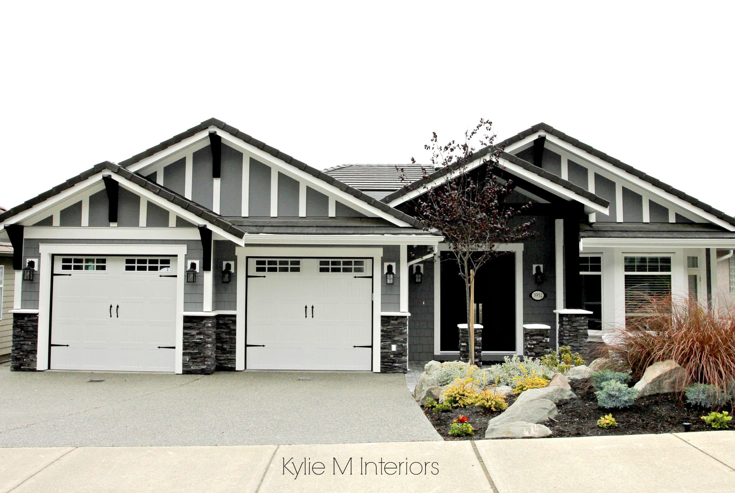 E-decor, online decorating, design and color consulting with Kylie M Interiors. Exterior paint colours including shutters, siding, trim, gables and more