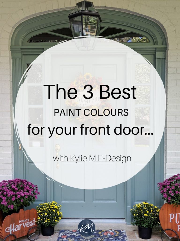 The best paint colors for front door exterior. Benjamin or Sherwin. Edesign, Kylie M Interiors Colour consulting and home decorating and diy ideas blogger.market
