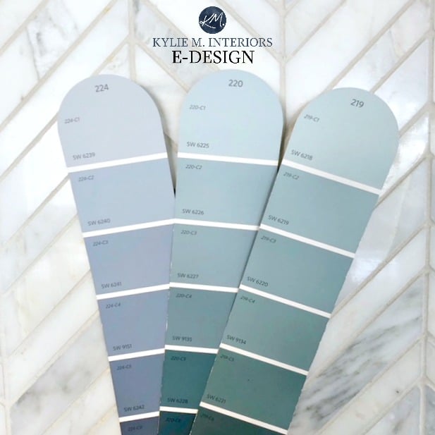 How to pick the best blue paint colour. Sherwin or Benjamin. Kylie M INteriors Edesign, online paint colour consulting expert