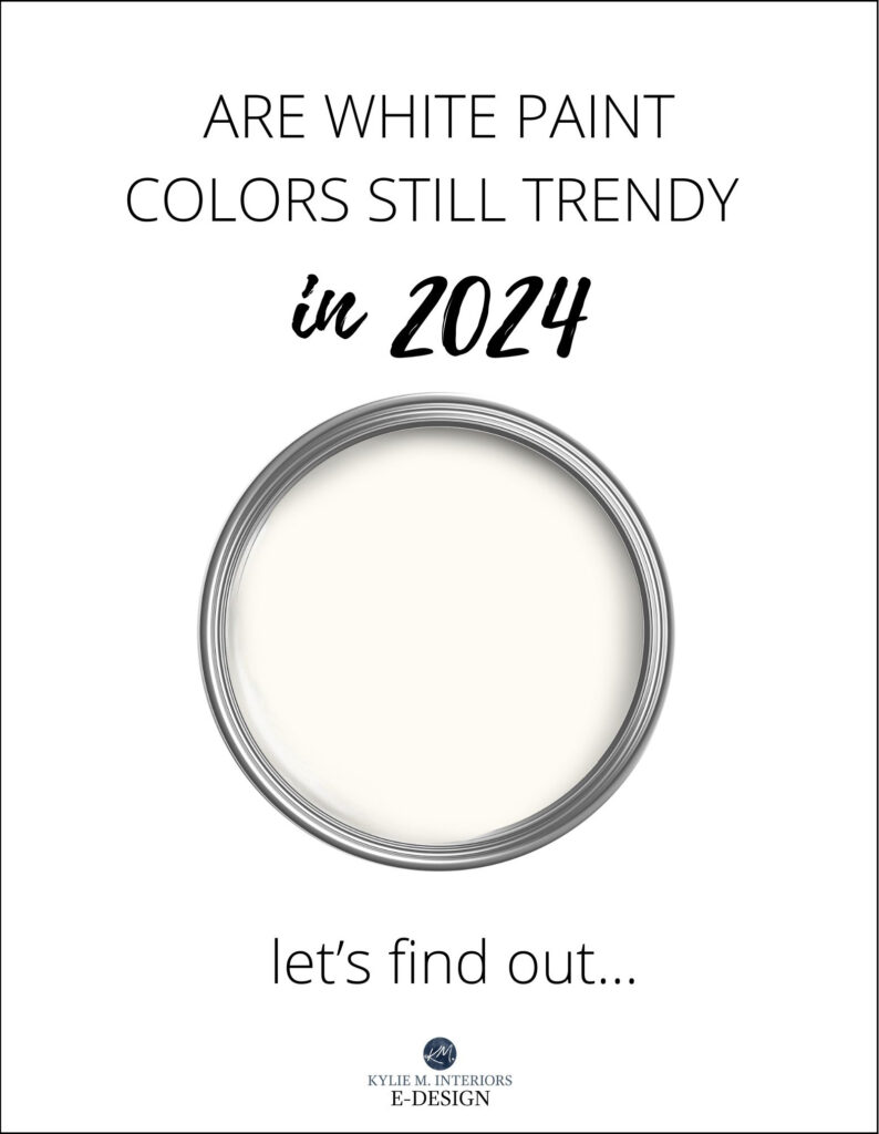 Is white paint color trendy in style or popular for 2024 on walls, cabinets, trims, and exteriors