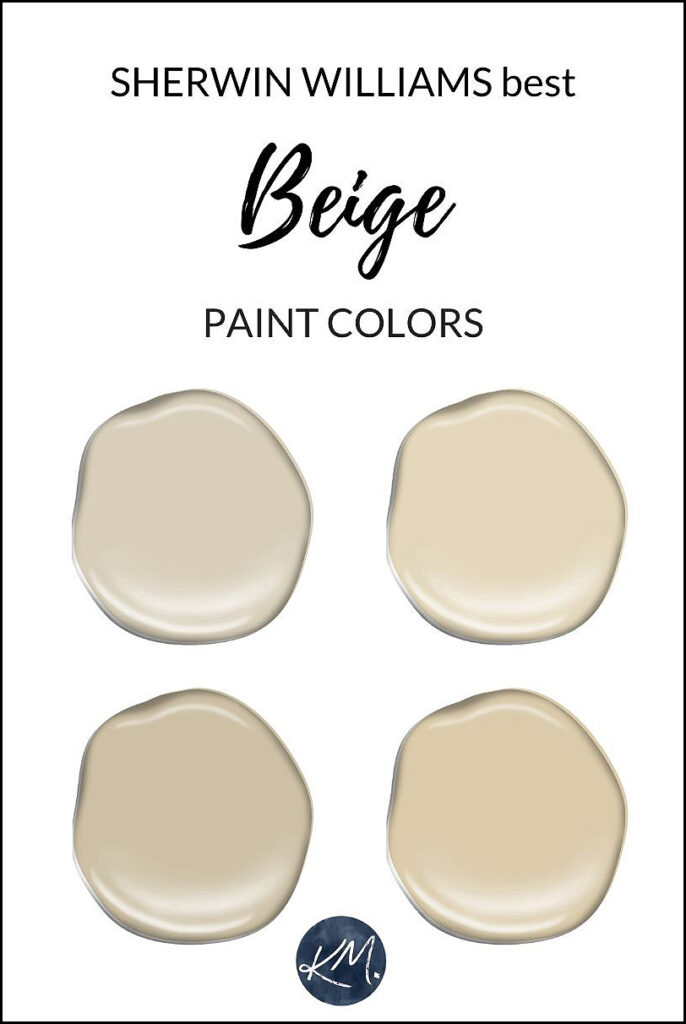 The best beige and tan neutral paint colors, Sherwin Williams with Kylie M Online paint color consulting
