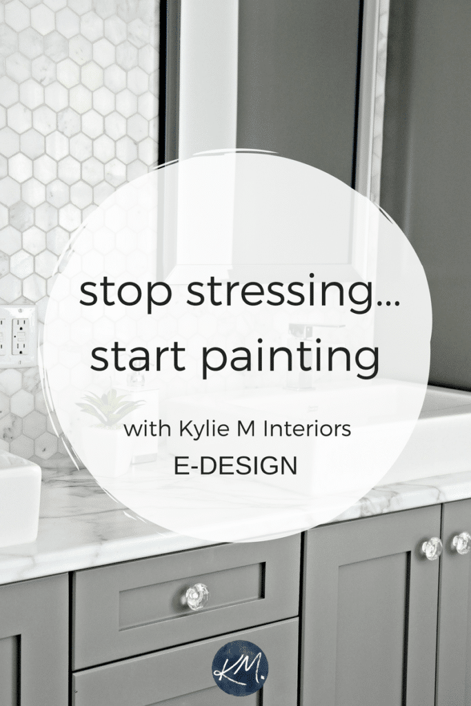 E-design, virtual online colour consulting expert. Kylie M Interiors. Paint color ideas. Benjamin Moore, Sherwin Williams circle