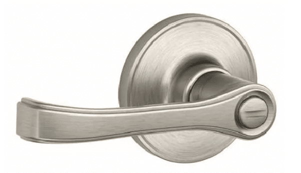 Torino schlage door lever handle to update a transitional home